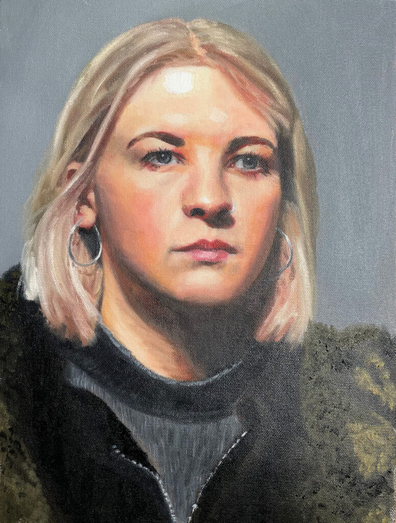 Oil portrait of a girl